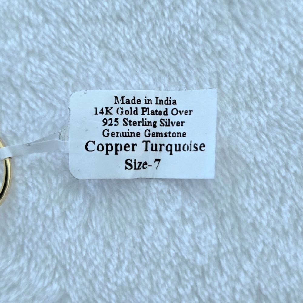 Shivam Copper Turquoise Ring💍 - NWT - Picture 6 of 16